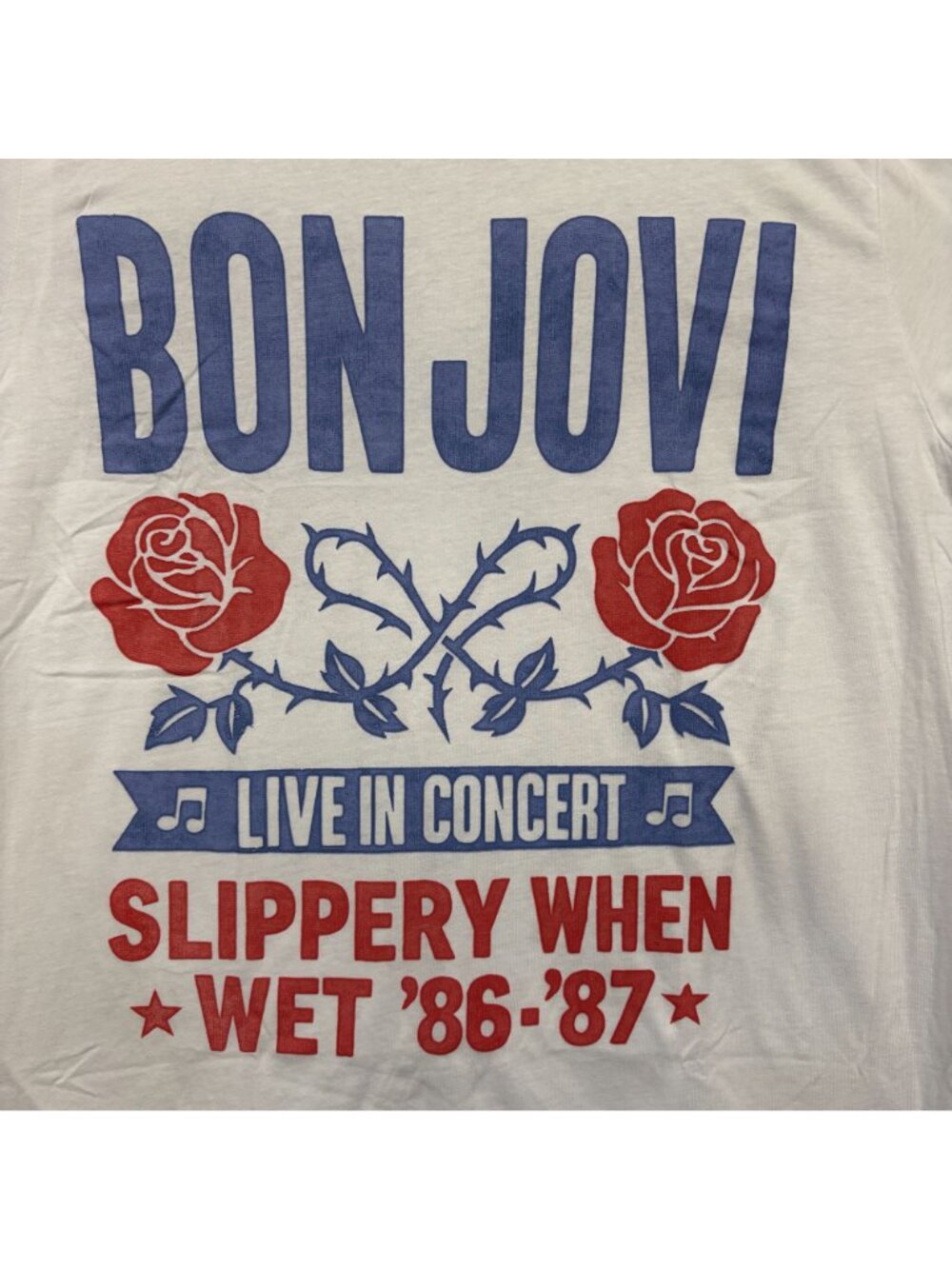 Bon Jovi “Slippery When Wet” Graphic T-Shirt Size Extra Large - Picture 2 of 4